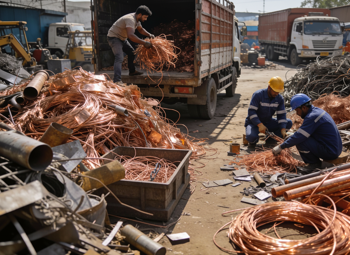 Hazra Enterprises – Metal Scrap Trade & Packaging Supplier